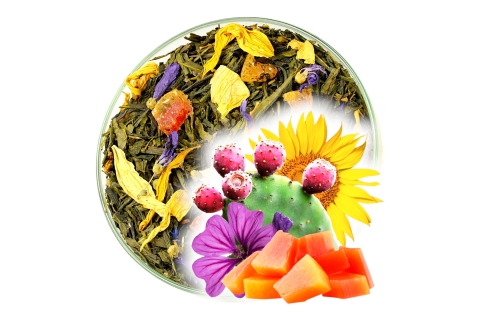 Herbata Zielona KAKTUSOWA ROZKOSZ Egzotyczna Oaza Smaku !